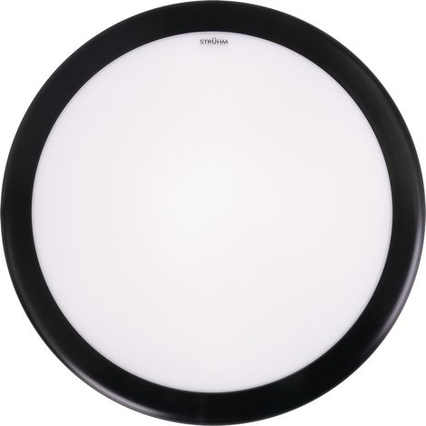 Plafonnier extérieur antivandale noir Ø30 2xE27 IP54 (1/5)