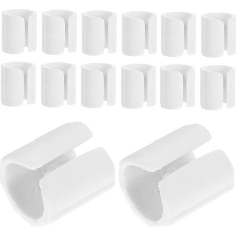 Lot de 50 protège-pieds de chaise en plastique blanc, antidérapants (1/5)