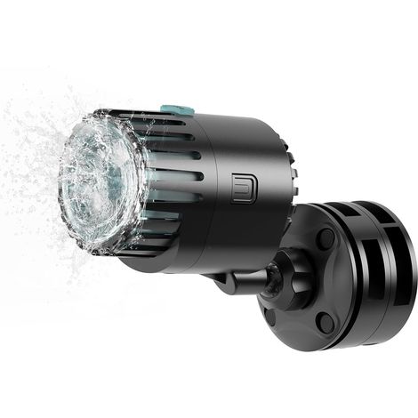 Pompe de débit pour aquarium, 5 W, pompe de circulation d'aquarium, pompe ondulée avec tête rotative réglable à 360°, fabricant de vagues pour aquariums avec base magnétique puissante (1/5)