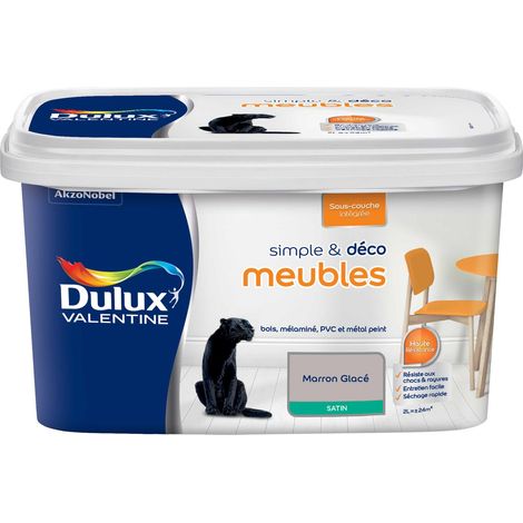 Peinture De Rénovation Simple & Deco Meubles Satin Macaron Glacé 2 L - Dulux Valentine