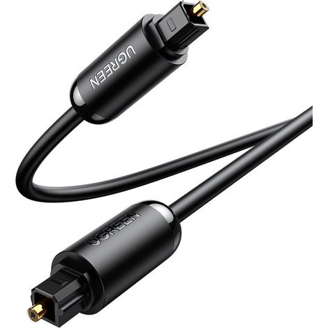 Cavo audio ottico digitale in fibra ottica Toslink SPDIF 1,5 m grigio (1/5)