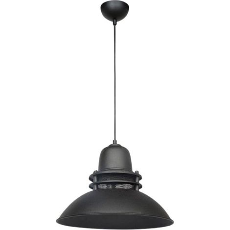 Lampada a sospensione stile industriale Tibet ASZ0871 colore nero (1/5)