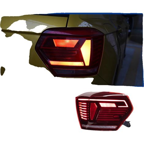 Feu arrière, technologie LED, animation de signal dynamique, ROUGE, Style LED original (1/2)