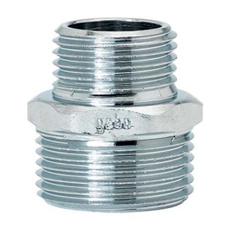 NIPPLO RIDOTTO OTTONE CROMATO 245 GEBO - 3/4MX1/2M- 5 pezzi