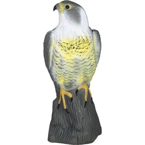 1 Statue faucon, réaliste, plastique rigide, anti-nuisibles, jardin étang (1/5)