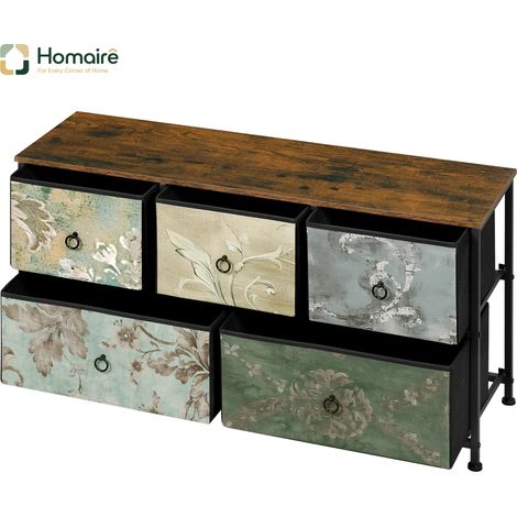 Mehrfarbige Kommode mit MDF-Schubladen 100 x 30 x 54 cm HOMAIRE (1/5)