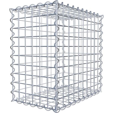 Gabiondeco - Gabion 50 cm x 50 cm x 30 cm (L x H x P). mailles 5 x 5 cm. Spirale - Made in Germany (1/5)