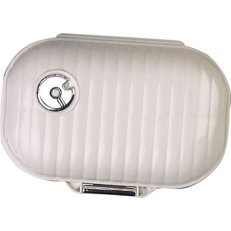 Boîte de transport pour médicaments, trousse à pilules compacte, coffret à bijoux mini, capacité importante, usage intérieur et extérieur, forme rectangulaire (1/5)