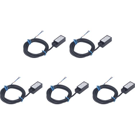 Stück Magnetschalter-Sensor, 2-adrig, normalerweise offen, ABS-Näherungssensor, DC/AC 5–200 V (1/5)