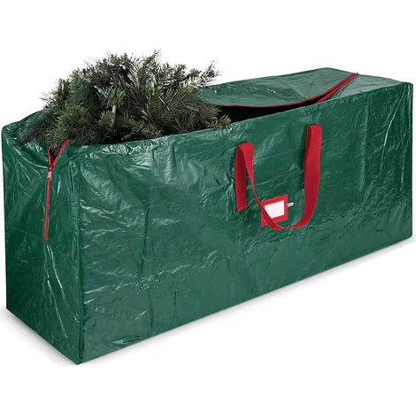 Sac De Rangement Pour Arbre De Noël - 122 X 38 X 50 Cm - Tissu Oxford Imperméable - Pour Arbre Artificiel Jusqu'à 2,3 M - 1 Pièce (1/4)