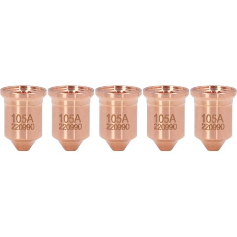 Embout de buse 220990 en laiton, 5 pièces, pointes de torche de découpe Plasma, pour consommables PMX 65 85 105 125A (1/5)