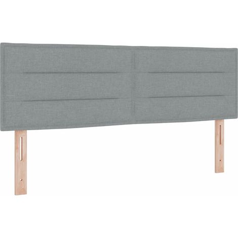 Maison Exclusive - Kopfteil Hellgrau 160 cm Stoff