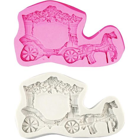 Moule à Pudding en Forme de Carrosse pour DIY Pâtisserie - Moule à Bonbons et Gâteau - Couleur Aléatoire (1/4)
