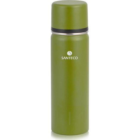 Thermoskanne Edelstahl 1l/500ml Auslaufsicher Isolierflasche Trinkbecher Kaffee (1/5)