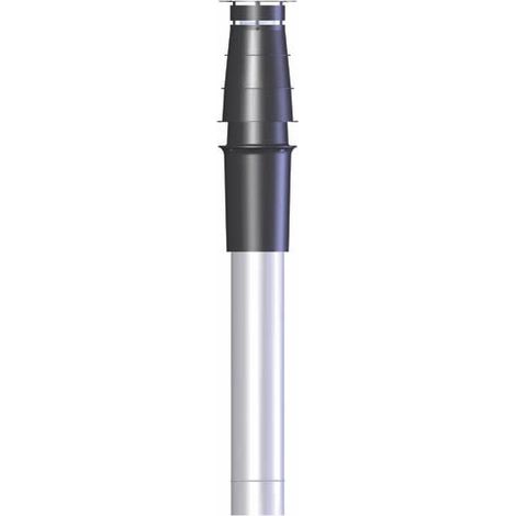 TEN – Terminal condensation vertical – Accessoire fumisterie Ø80-125 – Polypropylène intérieur – Acier galvanisé peint – Pour chaudières ventouses gaz et fioul