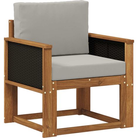 Maison Exclusive - Outdoor Mittelsofa Massivholz Akazie Natur