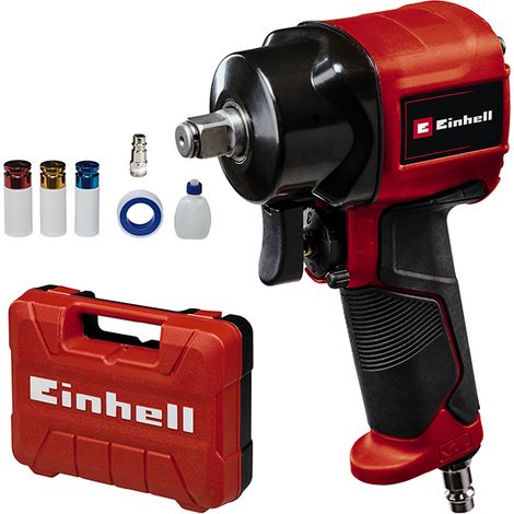 Einhell Clé à chocs pneumatique TC-PW 610 Compact (couple max. de 610 Nm, carré d’entraînement 1/2") Livré dans son coffret avec 3 douilles (1/5)