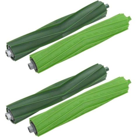 2 brosses en caoutchouc de remplacement compatibles pour iRobot Roomba série E E5 E6 i série i7 i7 i7 Plus i3 i3 i4 i4 i6 i6 i8 i8 Plus aspirateur (1/4)
