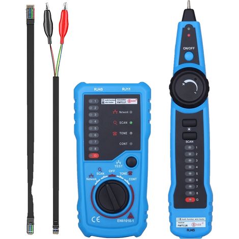 Testeur de câble, suivi RJ11 et RJ45, calibration de séquence de fils, détection de ligne (1/2)