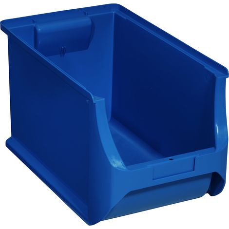 Boîte de stockage professionnelle Plus L355xB205xH200mm PP bleu empilable