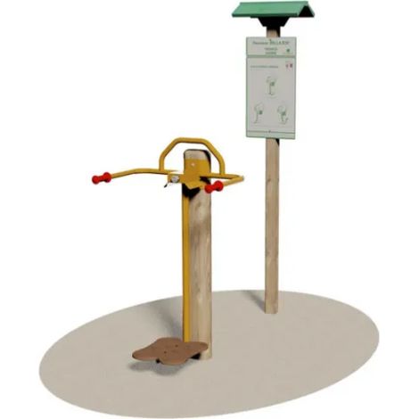 Giochipark coffre balan&ccediloire cm75x155x205h bois acier galvanis&eacute - 1 Kg (1/2)