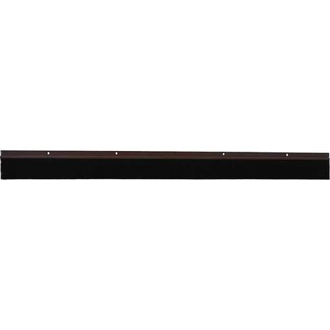 Brosses d'étanchéité pour porte à visser 6 pcs Marron 100 cm