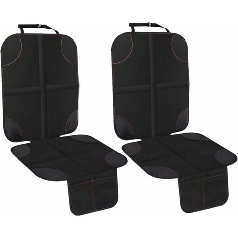 Juego de 2 fundas para asientos de coche con acolchado grueso para asientos de coche, de piel o tela. (1/5)
