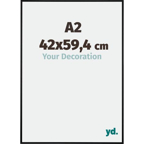 yd. - Cadre photo A2 42x59.4 - Noir Mat - Aluminium - Kent (1/5)