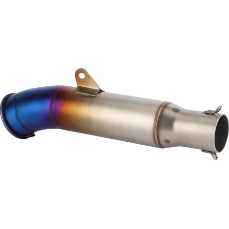 Silencieux universel pour moto, embout d'échappement arrière, compatible Z750 Z900 Z800, couleur bleu, demi-format, pièce de rechange (1/5)