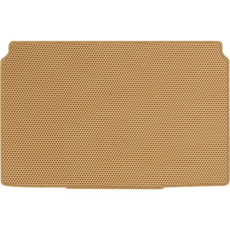 Tapis de coffre en EVA beige alvéolé pour Peugeot 208 II Berline (à partir de 2019) (1/5)