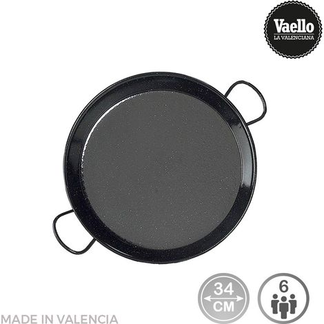 Padella per Paella smaltata per induzione e vetroceramica ø34 cm (6 persone) Vaello (1/2)