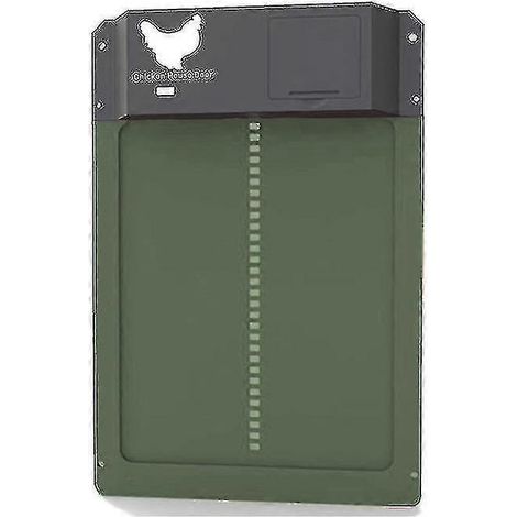 Nouveau type de porte automatique pour poulailler, ouvre-porte à capteur de lumière pour poulailler, porte automatique pour poulailler (couleur : verte) (1/4)