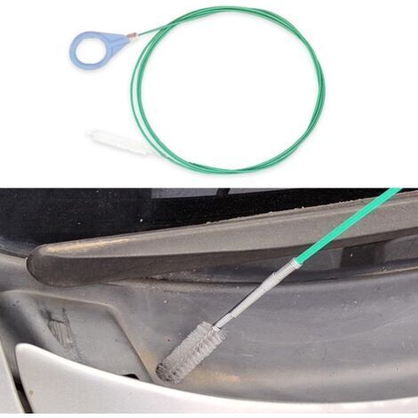 Outil de nettoyage de canalisations de toit ouvrant, brosse flexible de 2 m pour canalisations longues, nettoyage de tubes parfait pour toit ouvrant de voiture, essuie-glace (1/5)