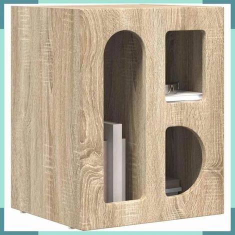 891248 Table de chevet Chêne Sonoma 40 x 35 x 50 cm Bois d'ingénierie (1/5)