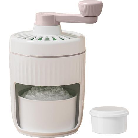 Manuel machine glace pilée,Lames en acier inoxydable,Grande capacité 200 mlPoignée ergonomiqueCamping and Picnicking,pink (1/5)