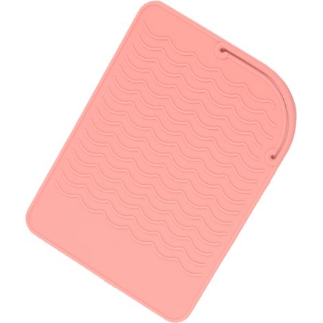 Coussinet résistant à la chaleur en silicone pour fer à friser, lisseur et fer plat (1/5)
