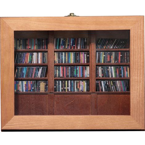 Kreatives Anti-Stress-Kissen zum Schütteln – Bücherregal-Dekoration – Groß (Bücherregal + 200 Miniaturbücher) – Entspannendes Geschenk (1/5)