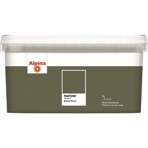 Alpina Wandfarbe Pantone matt bronze green 1 L Innen