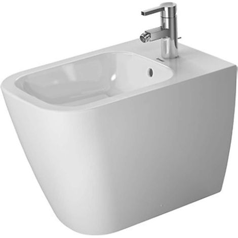 Duravit Stand-Bidet Happy D.2 back to wall 57cm mit Überlauf, mit (1/5)