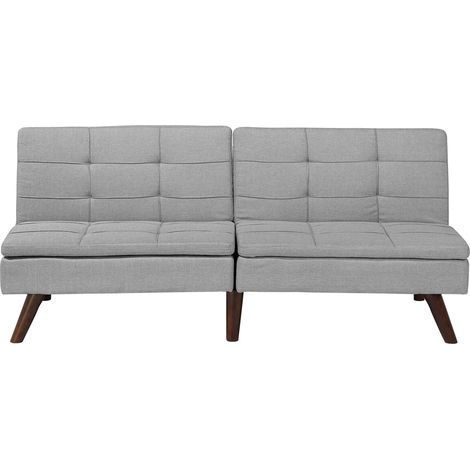 Schlafsofa 3-Sitzer RONNE Stoff Hellgrau