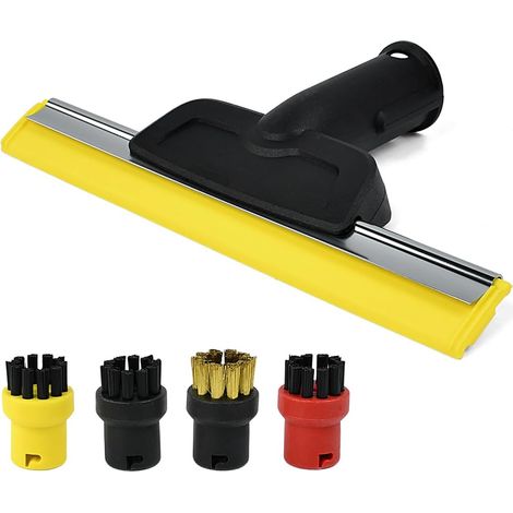 Window Cleaning Nozzle with Round Brushes, Accessories for Steam Cleaners, Compatible with Kärcher Steam Cleaners, Accessories SC2, SC3, SC4, SC5, CTK10 (1/5)