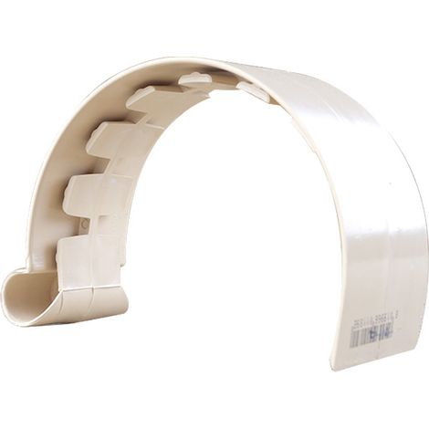 Jonction à coller PVC 25 demi-ronde - Sable - First Plast