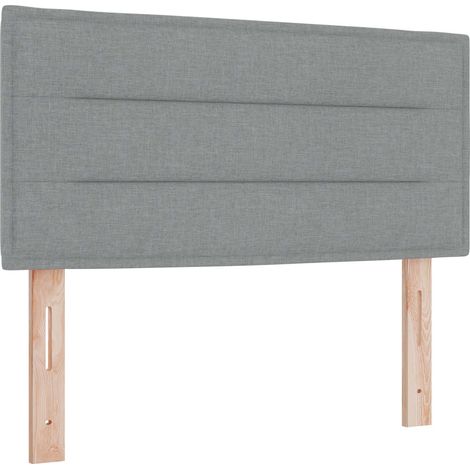 Maison Exclusive - Cabecero LED con tiras LED con cabecera Gris C