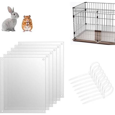 Protective Liners for Cage, Edge Liners for Pet Cage 26x21cm Cage Liner for Rabbit Hamster and Small Animals (1/5)