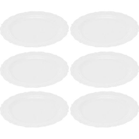 6 supports d'assiettes en plastique