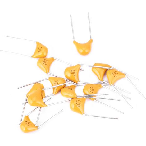 Kit 180 condensateurs céramiques monolithiques, 20pF1uF, 50V, 18 valeurs, pas de 5,08mm, pour bricolage électronique (1/5)