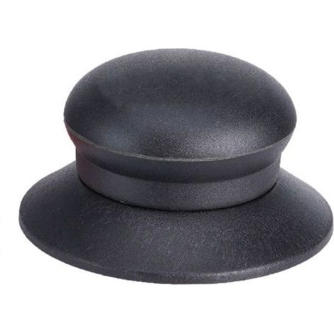 TrAdE Shop Traesio - Pomello Manopola Di Ricambio Per Coperchio Antiscotto Antiscivolo ø6.5 Cm Nero 607413 -