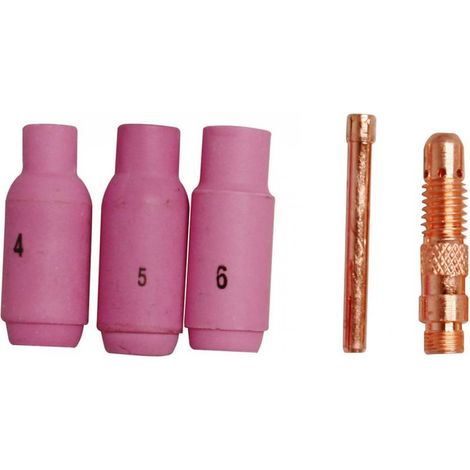 Güde WIG Düsensatz 1,6 mm 5-teilig für Güde WIG-Schweißplatzausrüstung (1/2)