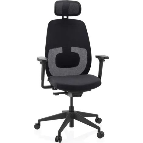 [GEBRAUCHT] B-Ware Hjh Office Bürostuhl Drehstuhl Skandis Pro Stuhl Schwarz Netzstoff Rückenlehne