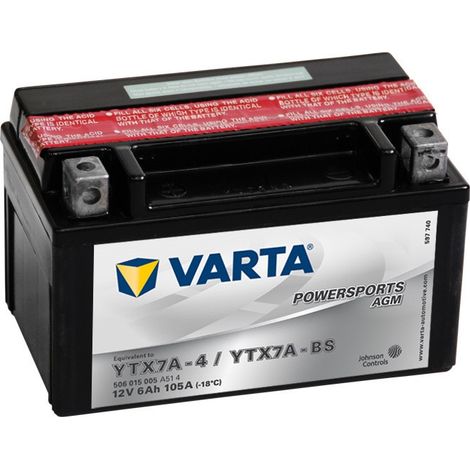 Batería VARTA YTX7A-BS 12V 6Ah (1/2)